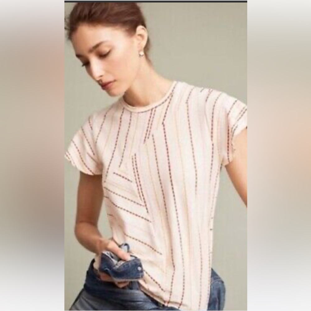 Anthropologie fun ruffle sleeve top